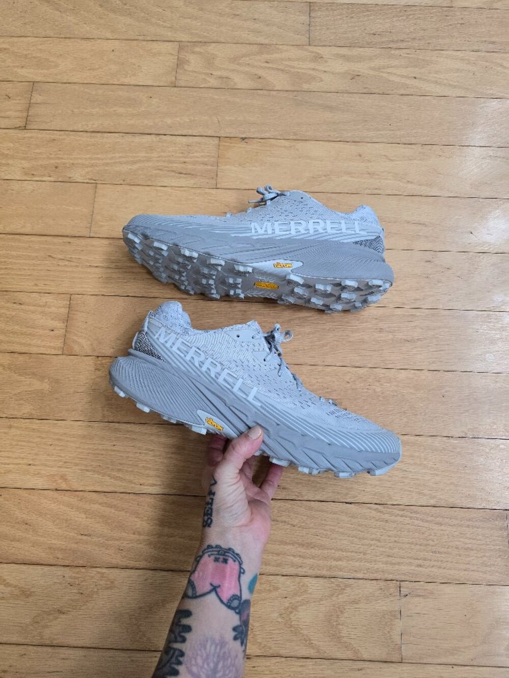 Merrell | Agility Peak 5 Trail grey Vibram sole sneakers | MENS 11